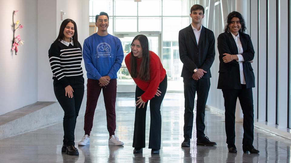 Group photo of the current Student Senate officers